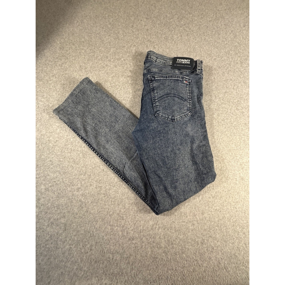Tommy Jeans Sage Slim Fit Jeans Mens 34x34 Blue Stretch Denim American Original